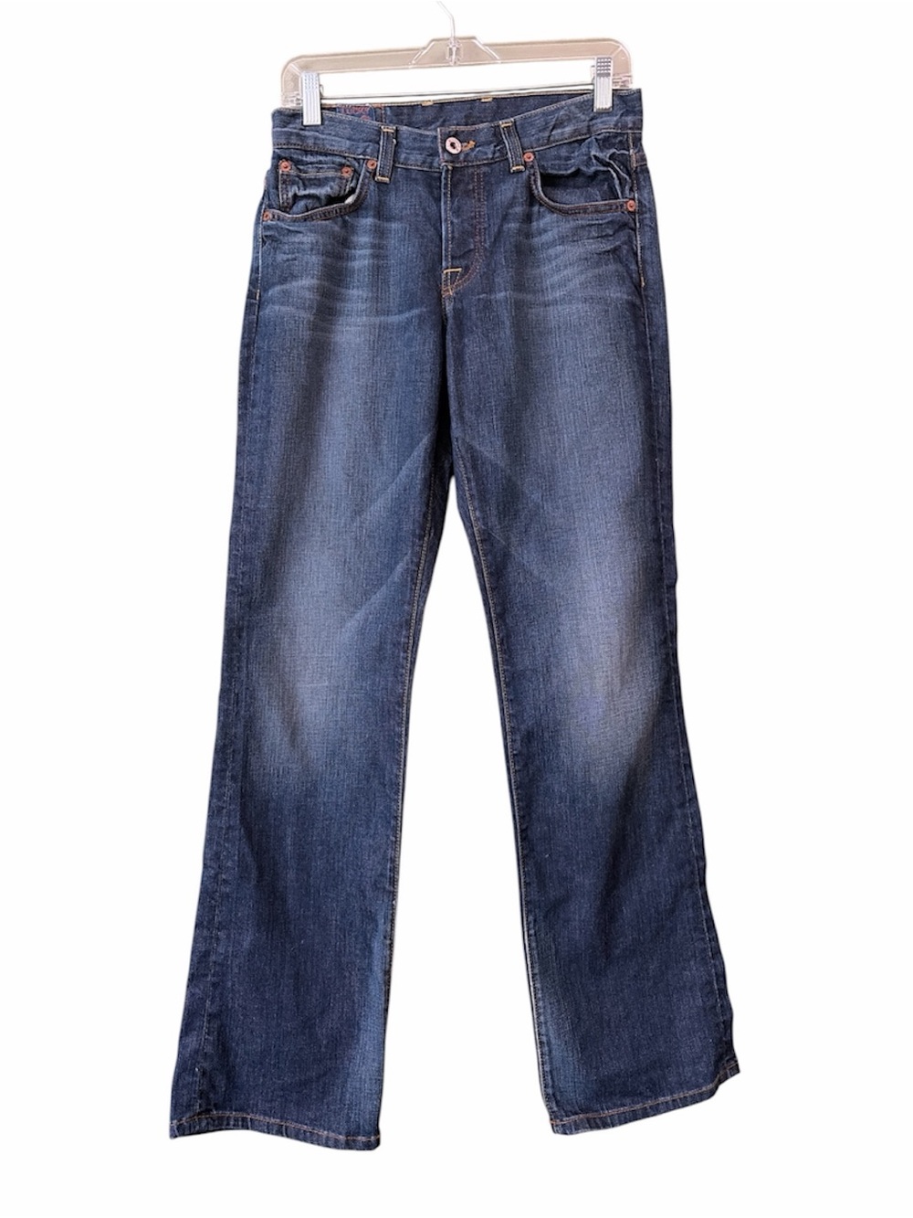 VTG 90s Y2K Lucky Brand Victory Rider Mid/Low Rise Med Wash Flare Jeans Sz 2/26